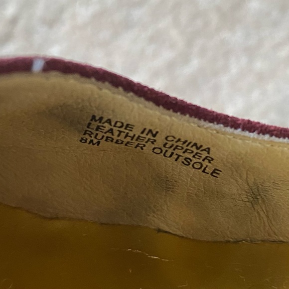 Michael Kors Burgundy Deep Red Patent Leather & Suede Maryjane Heels - Picture 8 of 9